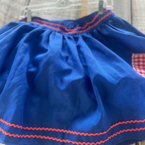 Clown costume - skirt and ruffle - handmade - Halloween, kids carnival